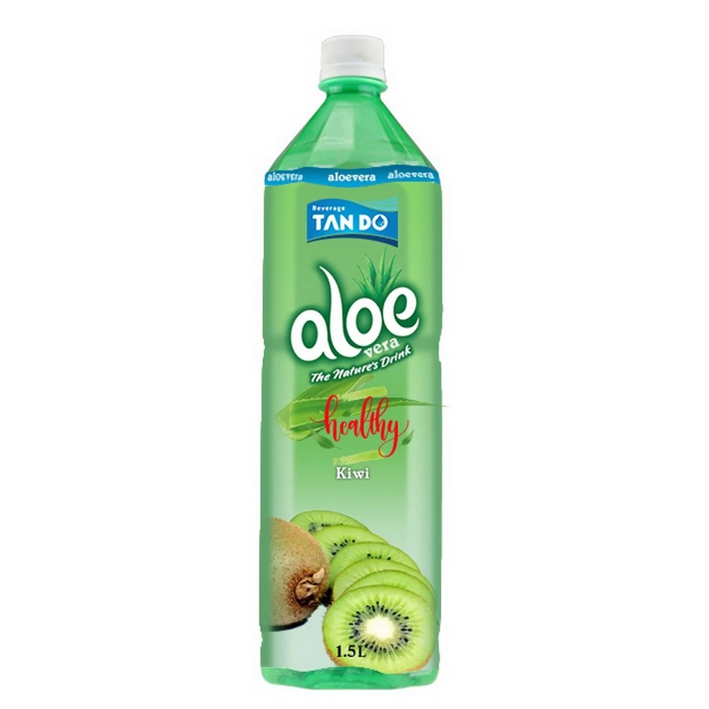 TAN DO Best selling aloe vera drink with pulp Kiwi no sugar  500ml