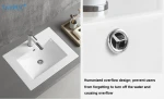 Tarpul Cabinet Bathroom Sinks White Ceramic Basin Feather Edge Sink Rectangle Thin Edge Vanity Top Washbasin Price