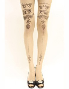 tattoo leg stocking