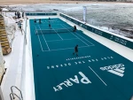 Tennis court portable paddle tennis flooring interlocking plastic sport court tiles