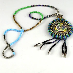 Tibetan applique colourful stones/ beads applique trimmings for summer clothes