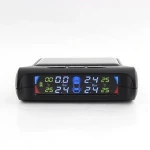 Tire pressure monitor system with internal sensor solar power digital tire pressure gauge