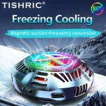 TISHRIC Cooler for Cell Phone,Mobile Phone Radiator Blocker,USB Mini Cooling Fan,Smartphone Heat Sink for Games ,magnetic cooler