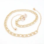 top quality gold waist belt chain metal belt women metal belt