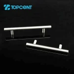 TOPCENT stainless steel furniture cabinet T bar solid metal hollow door handle