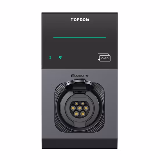 Topdon European UK Warehouse Pulseq AC PRO 7kw 11kw 22kw Ocpp 16A 32A Single 3phase Level2 Wall Mounted Fast APP RFID Type 2 EV Charger Station for Electric Car