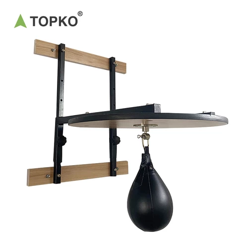 TOPKO kick boxing equipment wood platform adjustable speed punching bags training ball boxing speed bag platform commercial