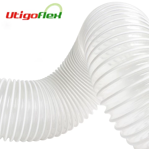 Transparent flexible spiral suction pvc hose pipe