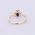 Import Trendy Natural Blue Sapphire Cab Oval  shape with Diamond 14K Solid Yellow gold Ring from India