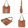 Trendy Retro Canvas Womens Tote Bag Travel-Friendly with Logo Pattern Soft Back and Handle Cartoon Style Shopping Bag