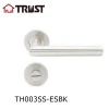 TRUST TH003-SS-ESBK SUS304 Bathroom Toilet Door Turn Bolt Latch Lock Privacy Safety With Door Handle