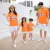 Import Two piece family matching outfit clothes cotton custom print pattern uniform T-shirt and shorts set from China