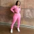 Import Two Piece Tracksuit Women Solid Color Casual hoodie tracksuit Stack Sweat Pant Jogging Set Two Piece Suit from China