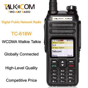 Two way radio GSM WCDMA 3G network PTT walkie talkie with GPS sim card TC-618W