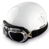 Unisex Hot Motorcycle Scooter Helmets One in Four Open Face Half Matted Black Stars Helmet America Protection Helmet