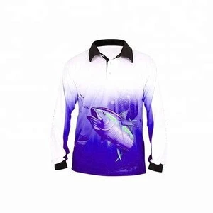 UPF 50 UV  Custom Sublimated Fishing Jerseys