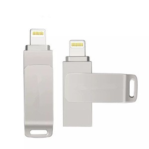 USB 2.0  OTG Flash Drive  For iPhone /for Lightning 2 in 1 Pen Drive For iOS External Storage Devices