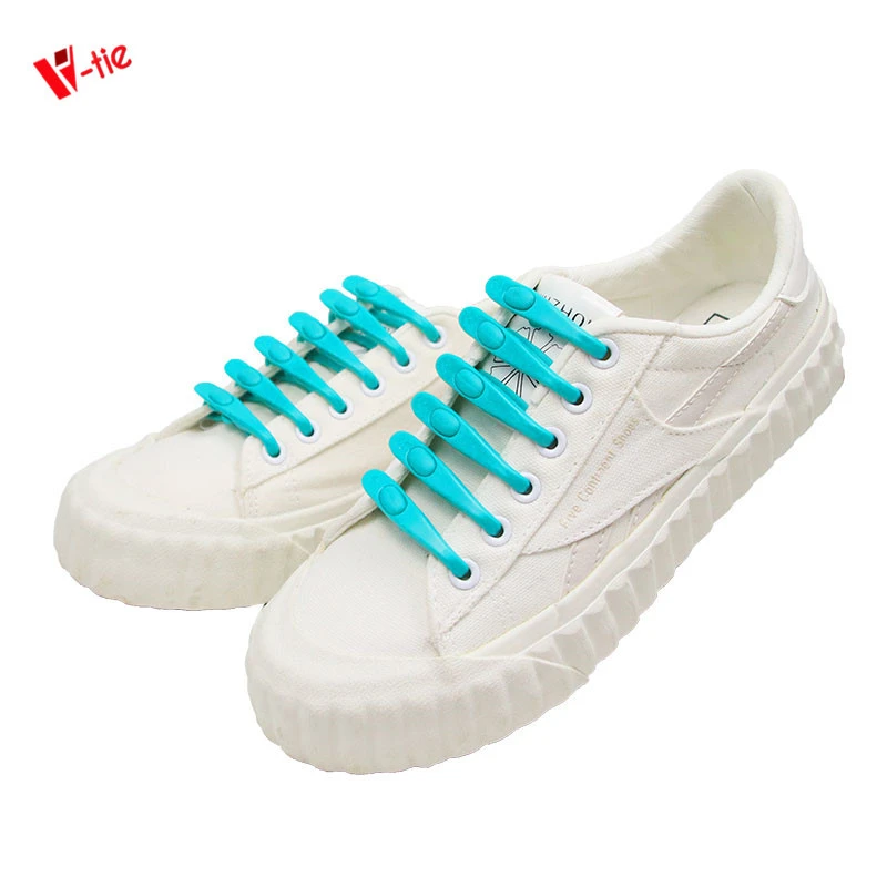 V-LACES New Arrival No Tie Elastic Shoe Laces 14pcs per set Silicone Shoelaces Fast Delivery