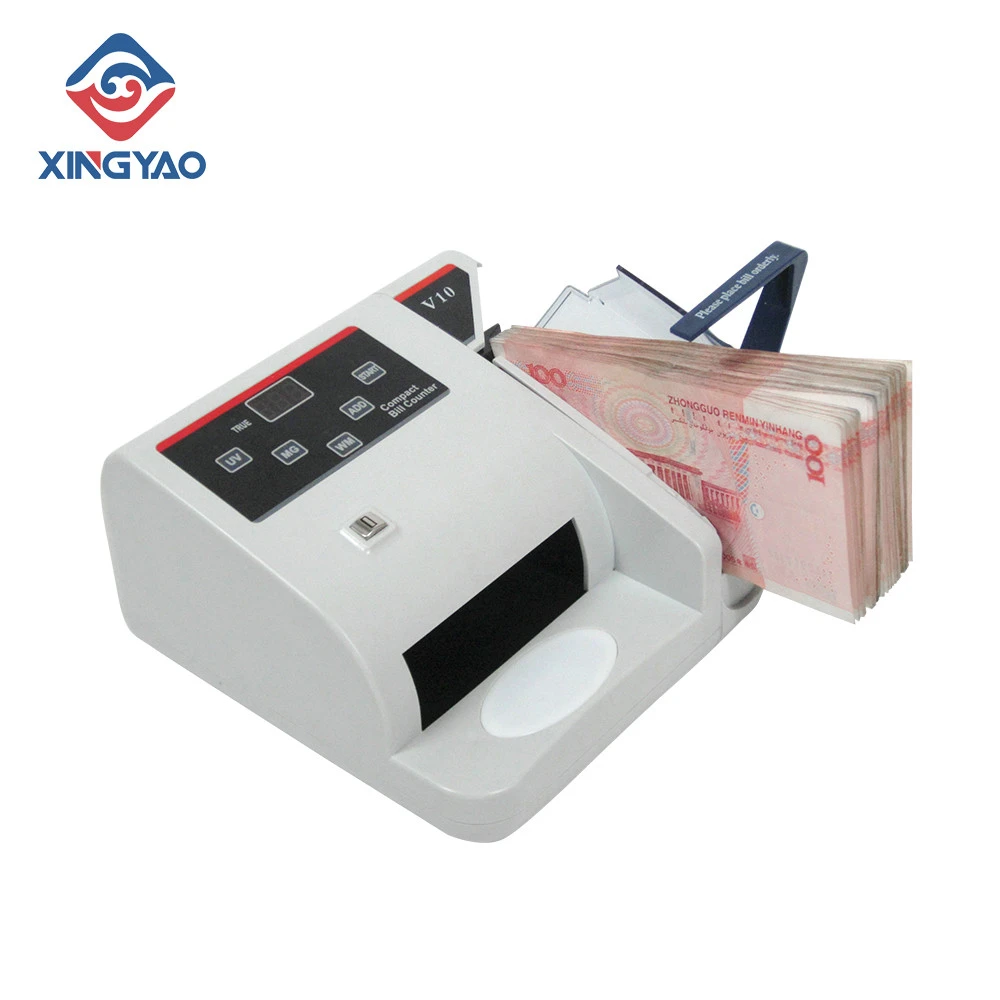 V10  Portable  Money Counting Machine Fake  Bankenotes Detection Money counter