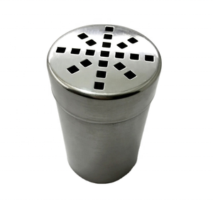Vanilla and Spice Tools Stainless Steel Spice Jar or Salt and Pepper Shaker for Indoor or Outdoor Use