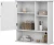Import VASAGLE Mirrored Bathroom Cabinet Storage Cupboard Wall Mounted Cabinet Storage with Adjustable Shelf from China