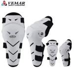VEMAR 4PCS Motorcycle Riding Elbow Pad Motocross Cycling Elbow and Knee Pads Protector Guard Armors Set Black Moto MTB rodillera