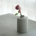 Wabi-Sabi Concrete Table Top Flower Vase Interior Minimalist Home Decoration Vase Decoration