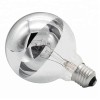 Warm White Shadowless Light Bulb G95 E27 60W Half Silver Light Bulb Incandescent Filament Edison Light Bulb