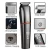 Import Waterproof rechargeable hair trimmer for men Led display salon performance cordless hair trimmer from China