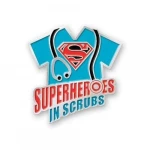 WD Superheros In Scrubs , Bravery Doctor Nurse Appreciation Gift Lapel Pin Brooch Brave Nursing Staff badge Enamel Lapel Pin