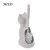 Import White cat design bathroom ceramic toilet brush holder from China