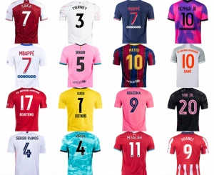Wholesale 2021 Cheap Plain Thailand Man Football Shirts Set Uniform Retro kids Custom Soccer Jersey