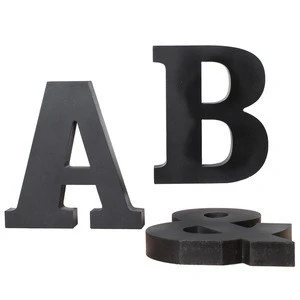 Wholesale alphabet letter cut wooden crafts