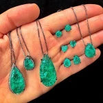 Wholesale Brazilian Fashion women 18K Gold plated 925 Sterling Silver Jewelry set