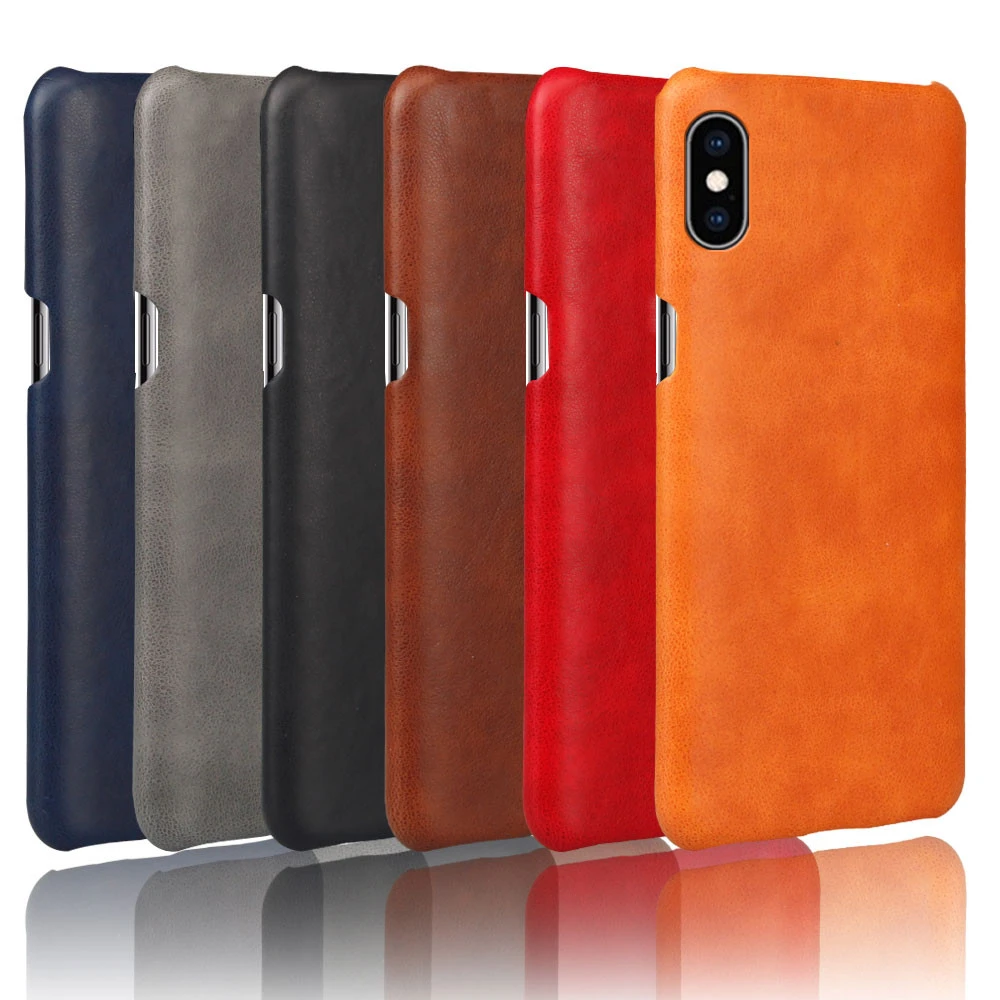 Wholesale Business Style Leather Skin Durable PU Phone Case For iPhone XS MAX Back Cover