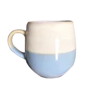 Wholesale cheap blue and white ceramic coffee cup