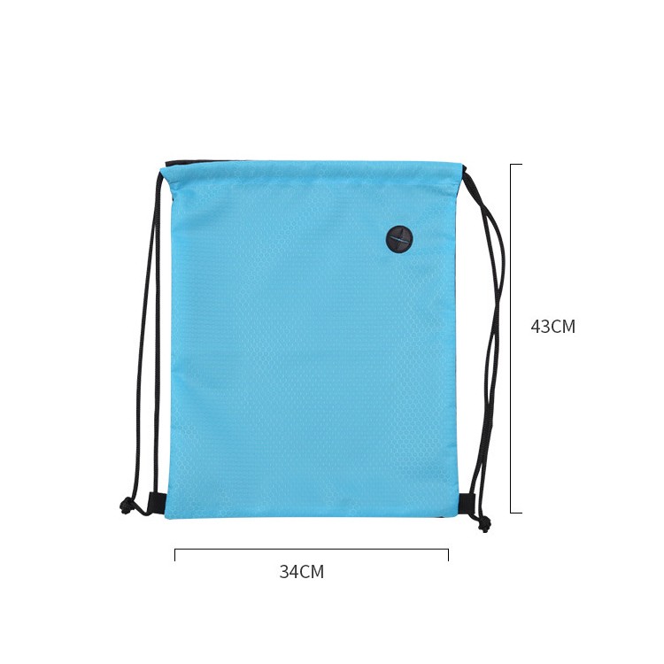 Wholesale cheap reusable 210D cute polyester drawstring bag