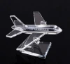 Wholesale cheap small size crystal glass plane airplane model ornaments