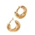 Import Wholesale Custom Personalized Fashion Exaggerated Hippy Gold Joint Double cross circle  Hoop Earrings from China