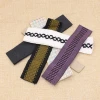 Wholesale customized wide colorful elastic band/decorative bra straps webbing