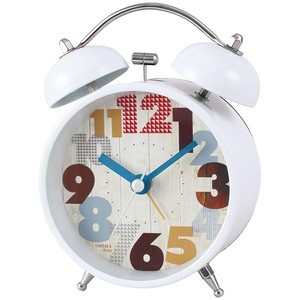 Wholesale cute round table alarm clock for bedroom or office