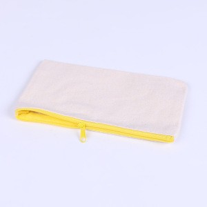 Wholesale Eco Cheap Blank Canvas Pencil Case Stationery Pouch Coin Bag Cosmetic bag