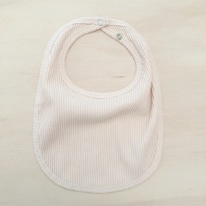 Wholesale eco-friend cotton solid ribbed bandana snap button baby bib