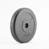 Wholesale high quality plastic empty dumbbell set gym fitness muscle strength training empty cement plates dumbbell