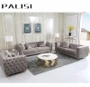 wholesale Home Furniture Interior Wood Frame Living Room Luxury Sofa Set high Class Gold Steel Legs