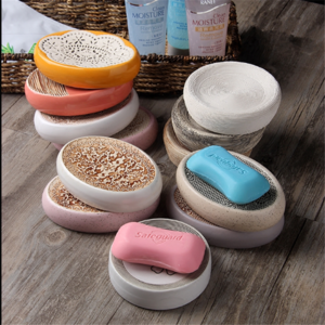 Wholesale home goods different types vintage oval bulk ceramic soap dish for bathroom