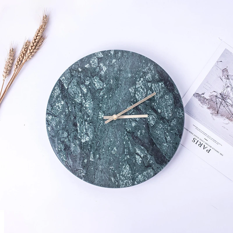 Wholesale Hotel Decorative White Marble Wall Clock New Modern Wall Clock