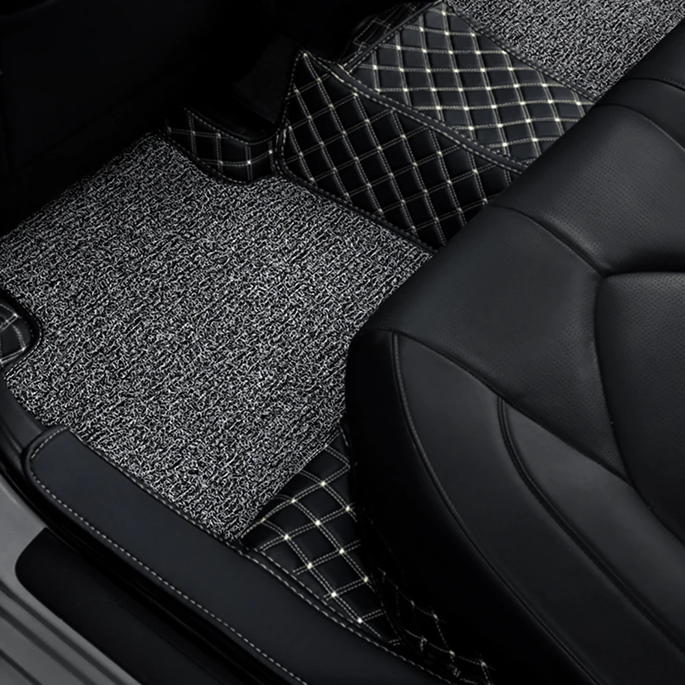 Wholesale Interior Accessories Universal Car Mats durable protector waterproof 5d pvc leather car foot carpet floor mat