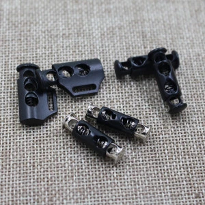 Wholesale Metal Spring Buckle metal bell cord stopper for clothing, cord ends