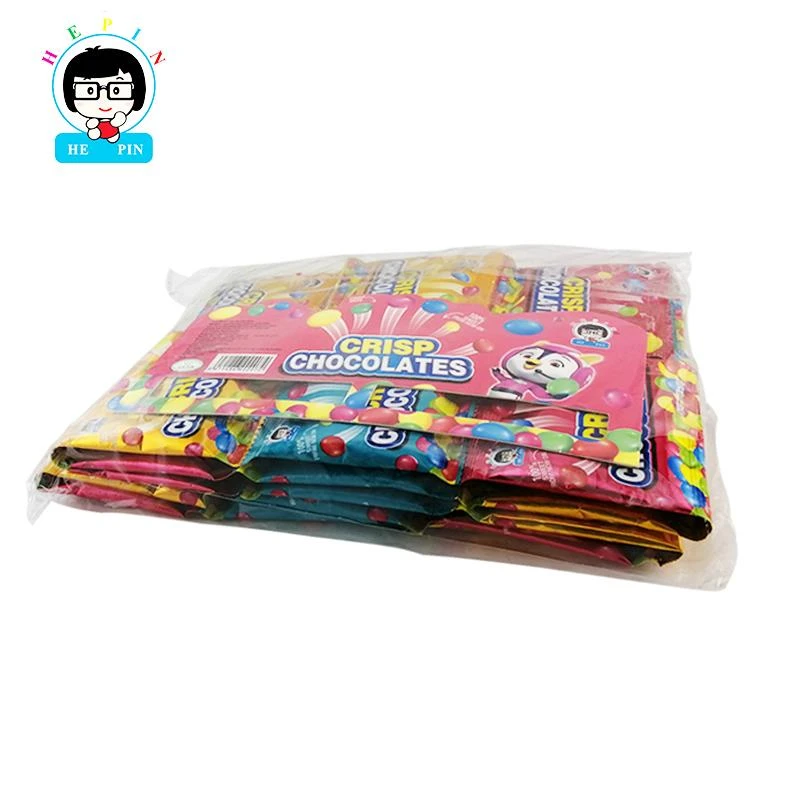 wholesale mix color crisp chocolate bean factory sweet mini chocolate chewing candy